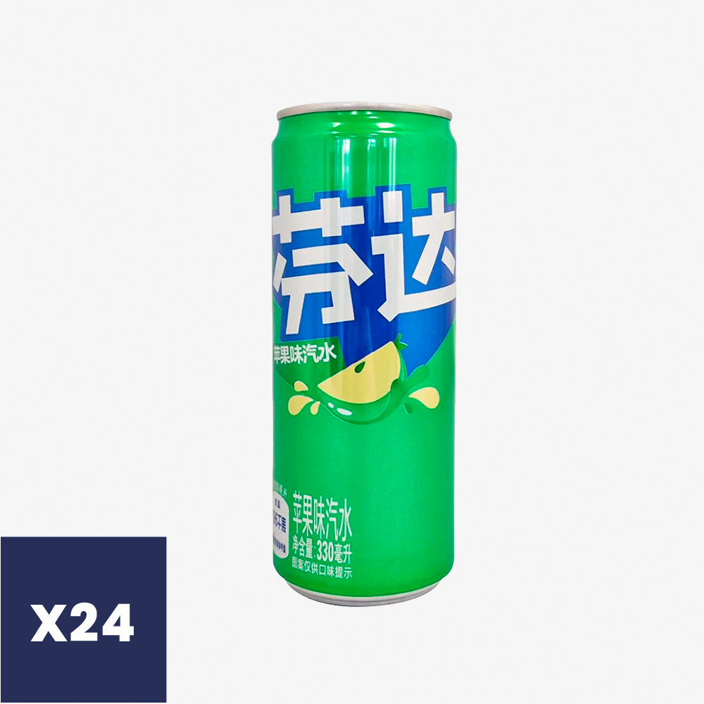 Bebida Manzana Lata Fanta 24 x 330 ml