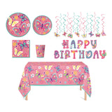 Set Decoración Fiesta Butterfly Theme 24 Personas 1 un