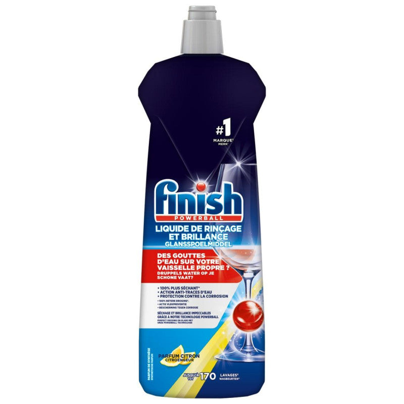 Abrillantador Líquido Lavavajillas Limón Finish 800 ml