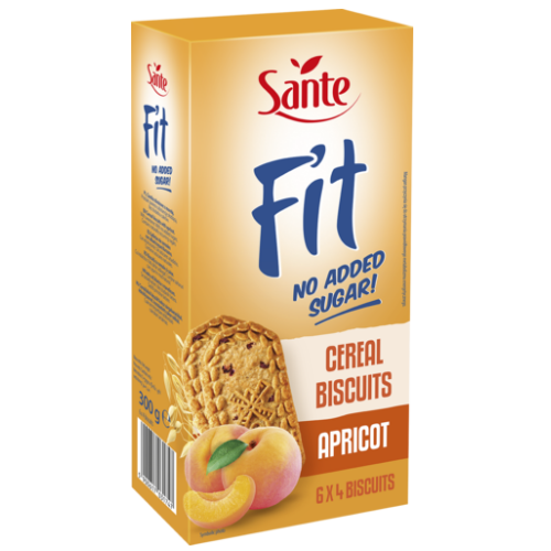 Galletas Fit Damasco Sin Azúcar Sante 300 g
