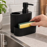 Dispensador de Jabón para Cocina con Base Negro Home Logics 1 un