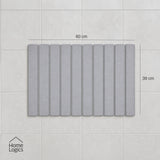Alfombra Absorbente de Diatomita Plegable para Baño 39x60 cm Home Logics 1 un