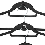 Set 30 Colgadores de Ropa Antideslizantes Black Velvet Home Logics 30 un