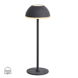 Lampara de Mesa LED Táctil Inalambrica Recargable Redonda Black Home Logics 1 un