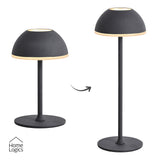 Lampara de Mesa LED Táctil Inalambrica Recargable Redonda Black Home Logics 1 un