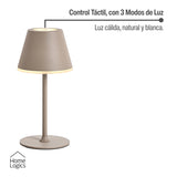 Lampara de Mesa LED Táctil Inalambrica Recargable Sand Home Logics 1 un