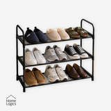 Rack Organizador Zapatos 3 Niveles MallaNegro Home Logics 1 un 1 un