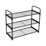 Rack Organizador Zapatos 3 Niveles MallaNegro Home Logics 1 un 1 un