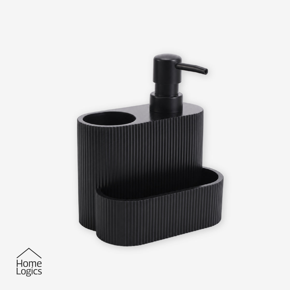 Dispensador de Jabón para Cocina con Base Negro Home Logics 1 un