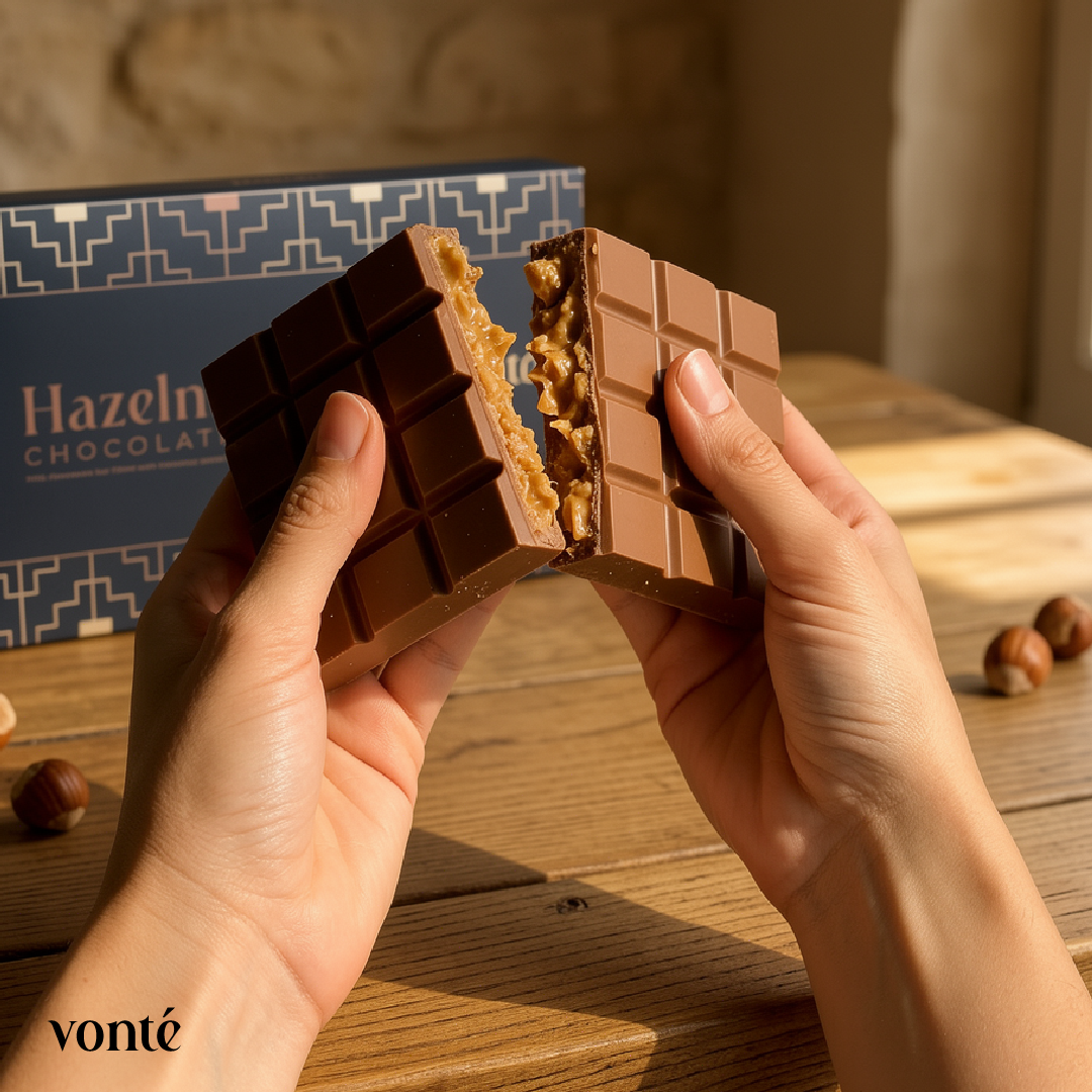 Barra de Chocolate Hazelnut Bliss Vonté 245 g