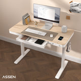 Escritorio Altura Regulable Base Blanca Pro Series 118 x 60cm Assen 1 un