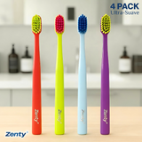 Pack 4 un. Cepillo de Dientes Zenty Advanced Ultra-Soft 1 un