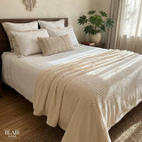 Manta Stripes Marfil 150 x 200 cm Blair Home 1 un