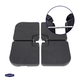 Base Plástica Rellenable Cuadrada Para Quitasol 4 x 15 Litros Canberra 1 un