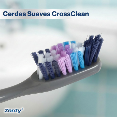 Pack 8 un. Cepillo de Dientes Zenty CrossClean Soft 1 un