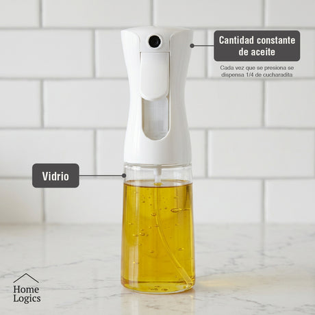 Dispensador de Aceite Spray Vidrio 200ml Home Logics 1 un