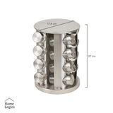 Especiero con 16 Frascos y Rack Organizador De Acero Inoxidable Home Logics 1 un