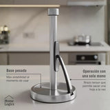 Porta Rollo de Papel Cocina De Acero Inoxidable Home Logics 1 un