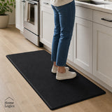 Set 2 Alfombras Anti Fatiga Negro 45x75 cm y 45 x 120 cm 12mm Home Logics 1 un