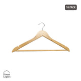 Set 10 Colgadores de Madera Home Logics 1 un