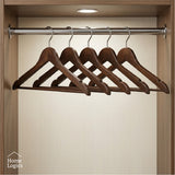 Set 5 Colgadores Premium de Madera Lotus Home Logics 1 un