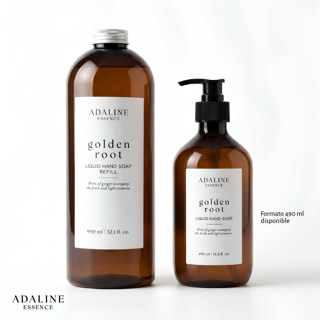 Jabón Líquido Recarga Golden Root Adaline Essence 950 ml