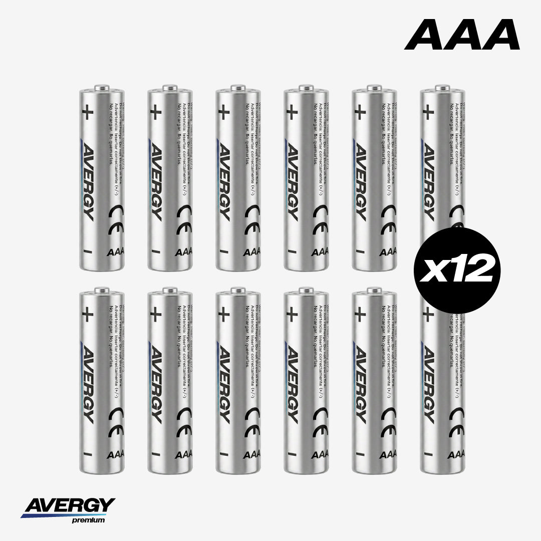 Pilas AAA Alcalinas Premium Pack 12 Unidades Avergy 1 un