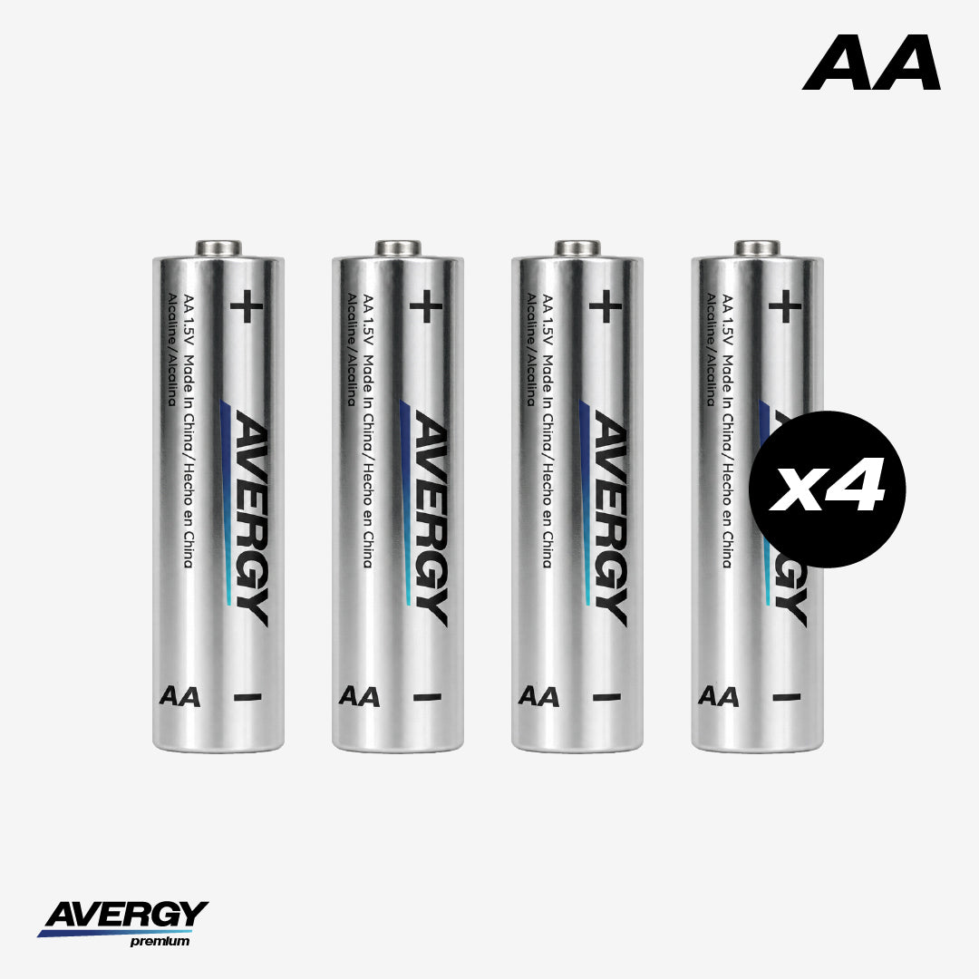 Pilas AA Alcalinas Premium Pack 4 Unidades Avergy 1 un