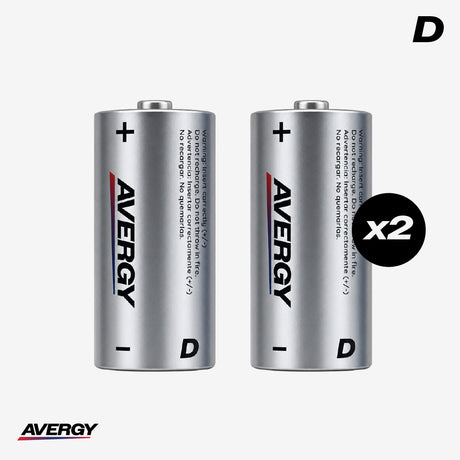 Pilas D Alcalinas Pack 2 Unidades Avergy 1 un
