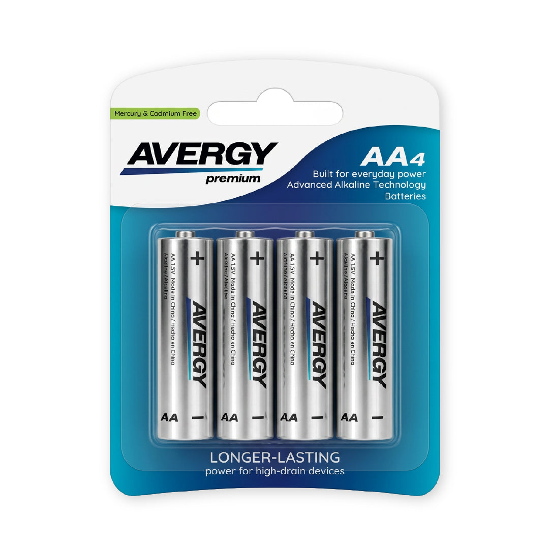 Pilas AA Alcalinas Premium Pack 4 Unidades Avergy 1 un