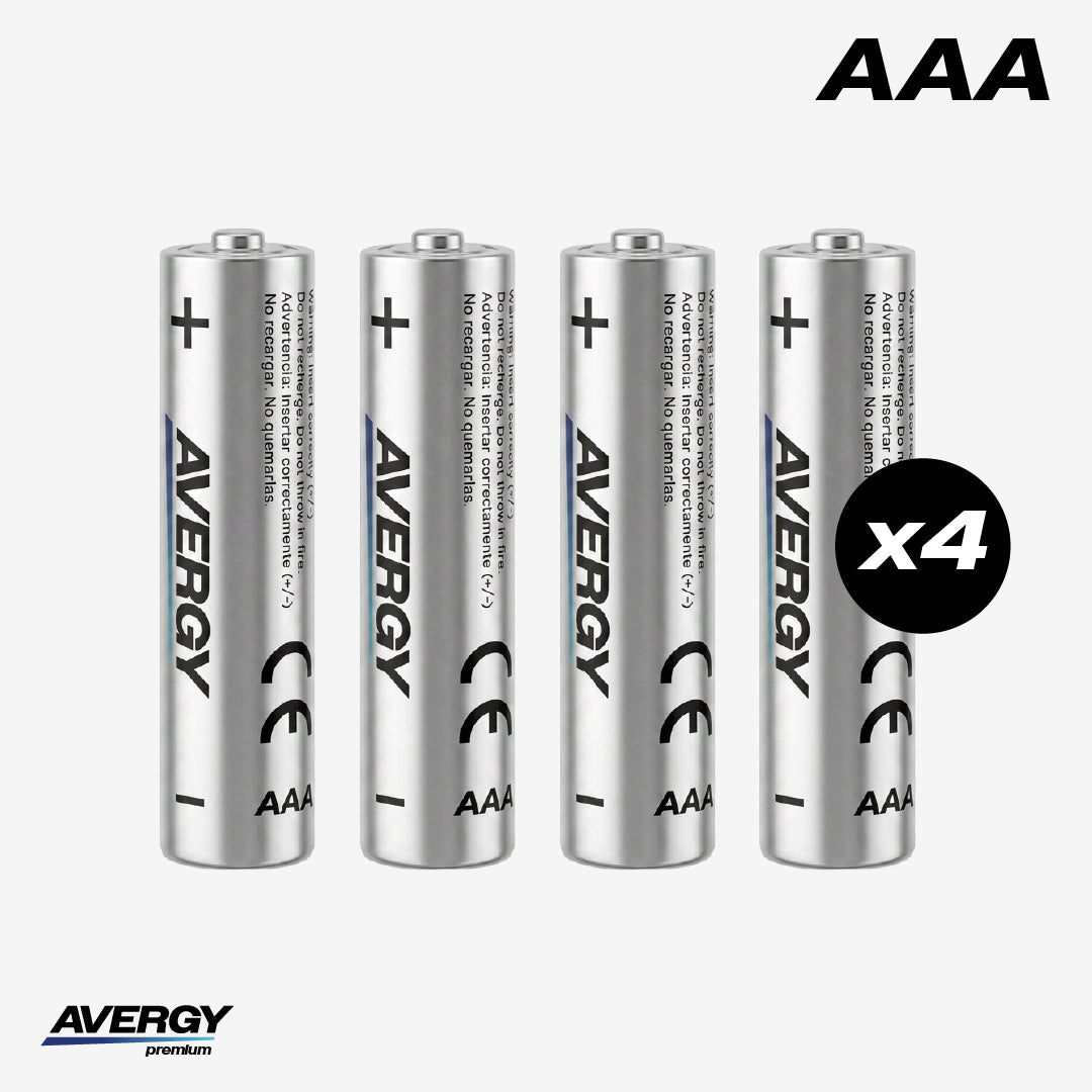 Pilas AAA Alcalinas Premium Pack 4 Unidades Avergy 1 un