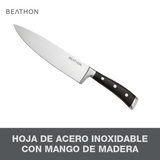 Cuchillo Chef 8" Acero Inoxidable Beathon 1 un