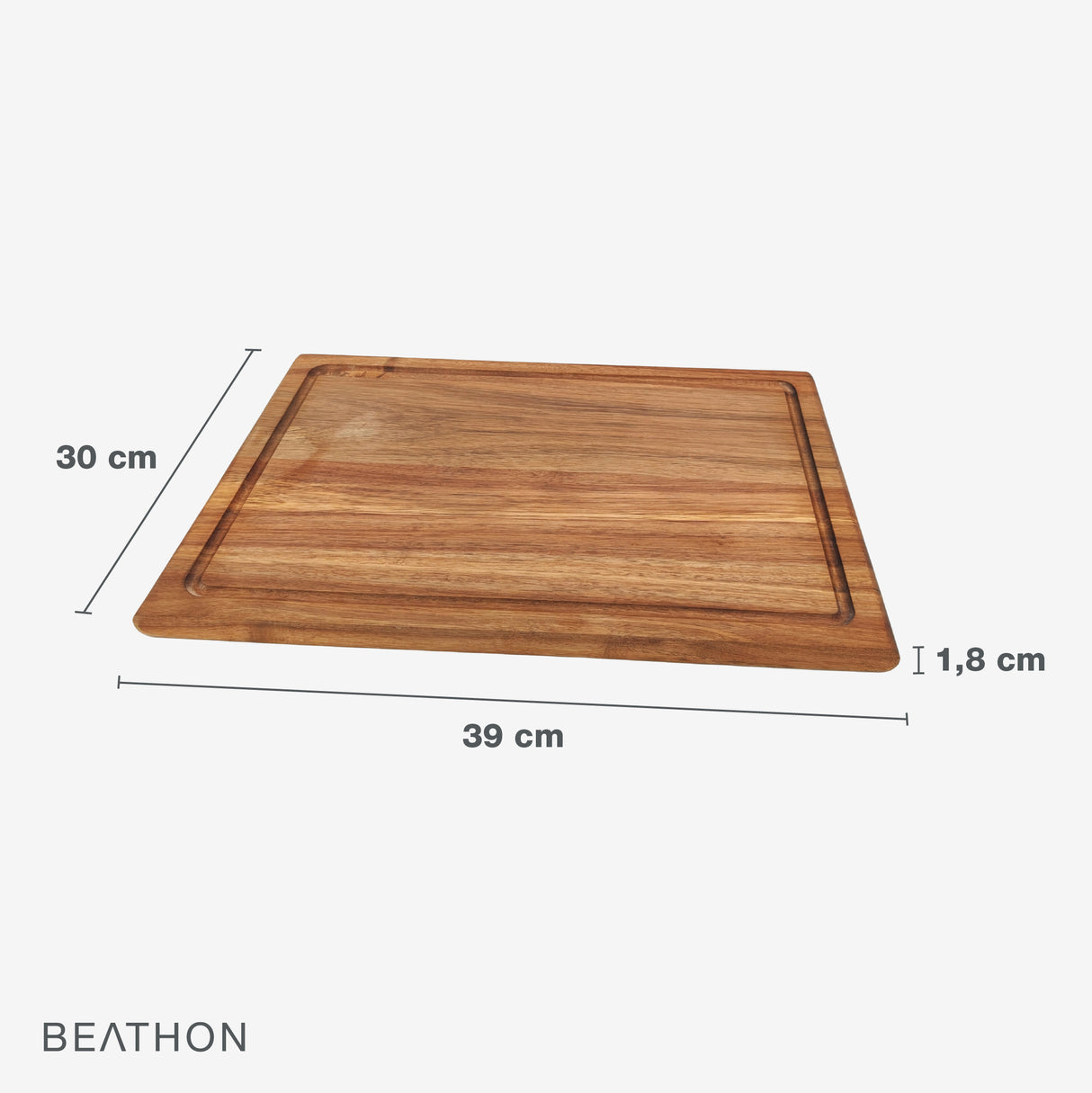 Tabla de Cortar Acacia 44 x 30 cm Beathon 1 un