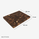 Tabla de Cortar End Grain Acacia 42 x 30 x 3 cm Beathon 1 un