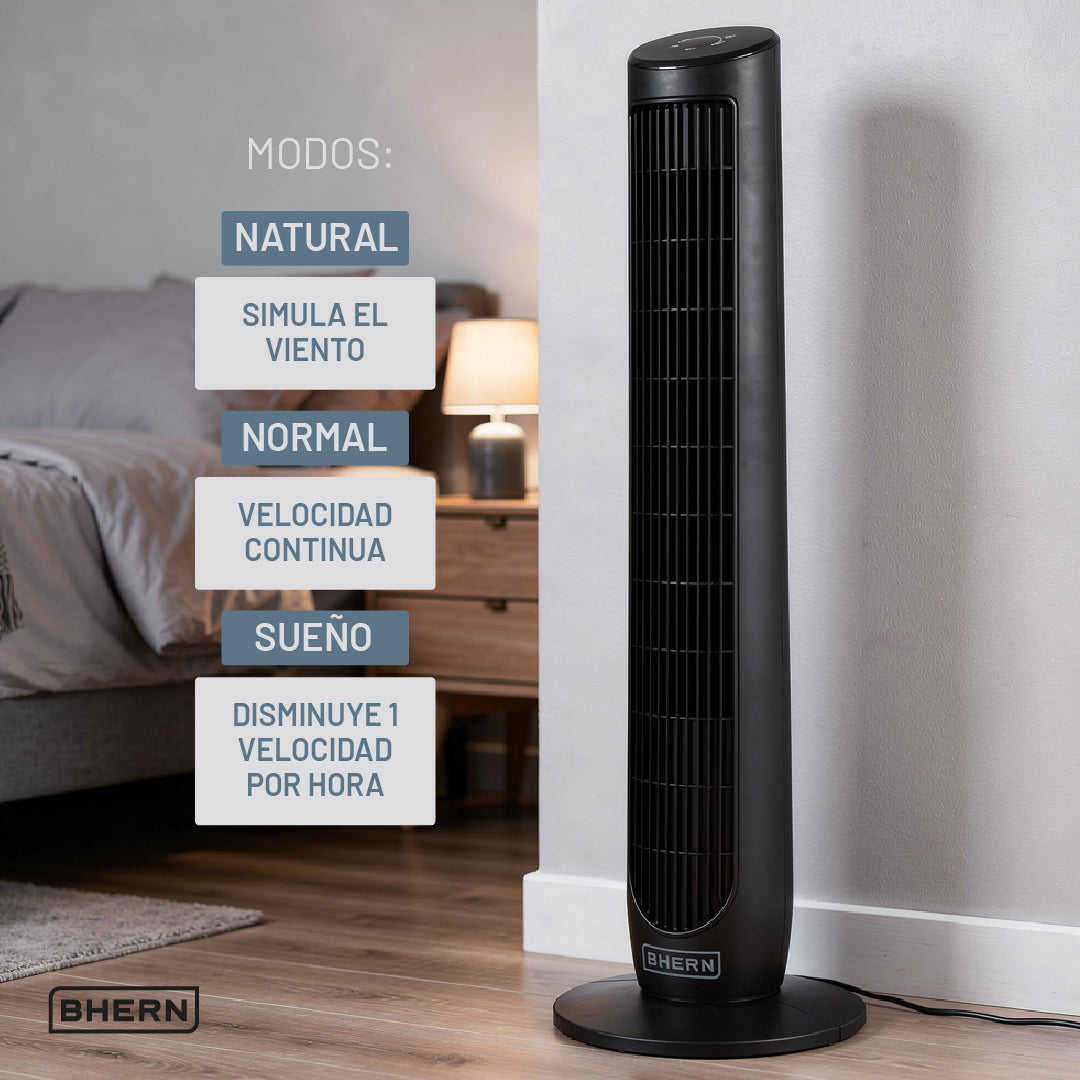 Ventilador Torre con Control Remoto 1m Bhern 1 un