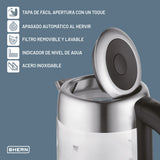 Hervidor Eléctrico de Vidrio 1.7L LED Bhern 1 un