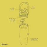 Botella Tumbler 900 ml Black Briven 1 un