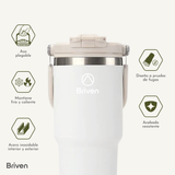 Botella Tumbler 900 ml Beige Briven 1 un