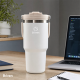 Botella Tumbler 900 ml Beige Briven 1 un