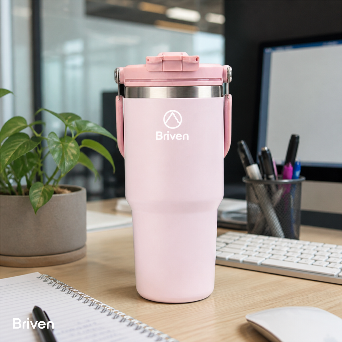 Botella Tumbler 900 ml Pink Briven 1 un