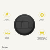 Mug Térmico 400 ml Negro Briven 1 un