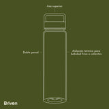 Botella Térmica 750 ml Negro Briven 1 un