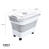 Contenedor Alimento Plegable para Mascotas 30L Buddy´s Pet Supplies 1 un