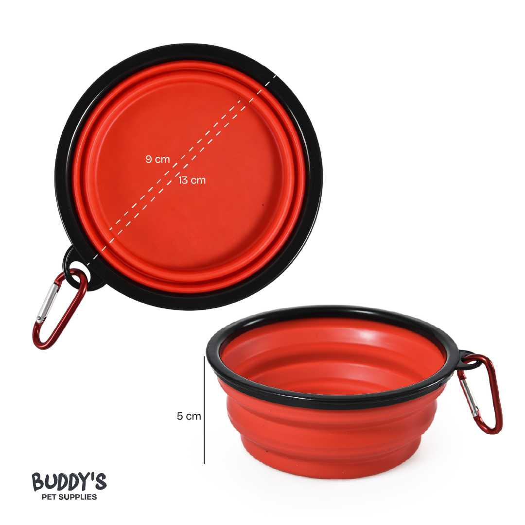 Plato Comida Plegable para Mascotas Buddy´s Pet Supplies 1 un