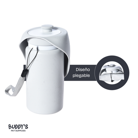 Botella de Agua Plegable para Mascotas 550 ml Buddy´s Pet Supplies 1 un