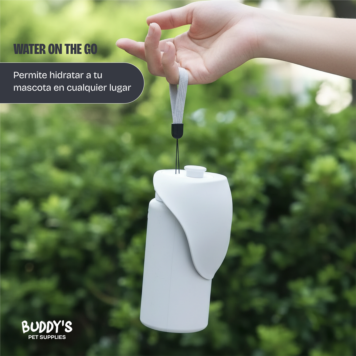 Botella de Agua Plegable para Mascotas 550 ml Buddy´s Pet Supplies 1 un