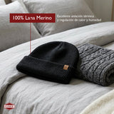 Gorro Beanie Dourmont 100% Lana Merino Negro  1 un