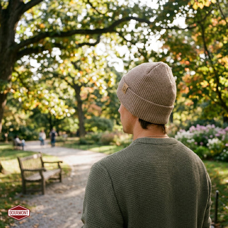 Gorro Beanie Dourmont 100% Lana Merino Dune 1 un
