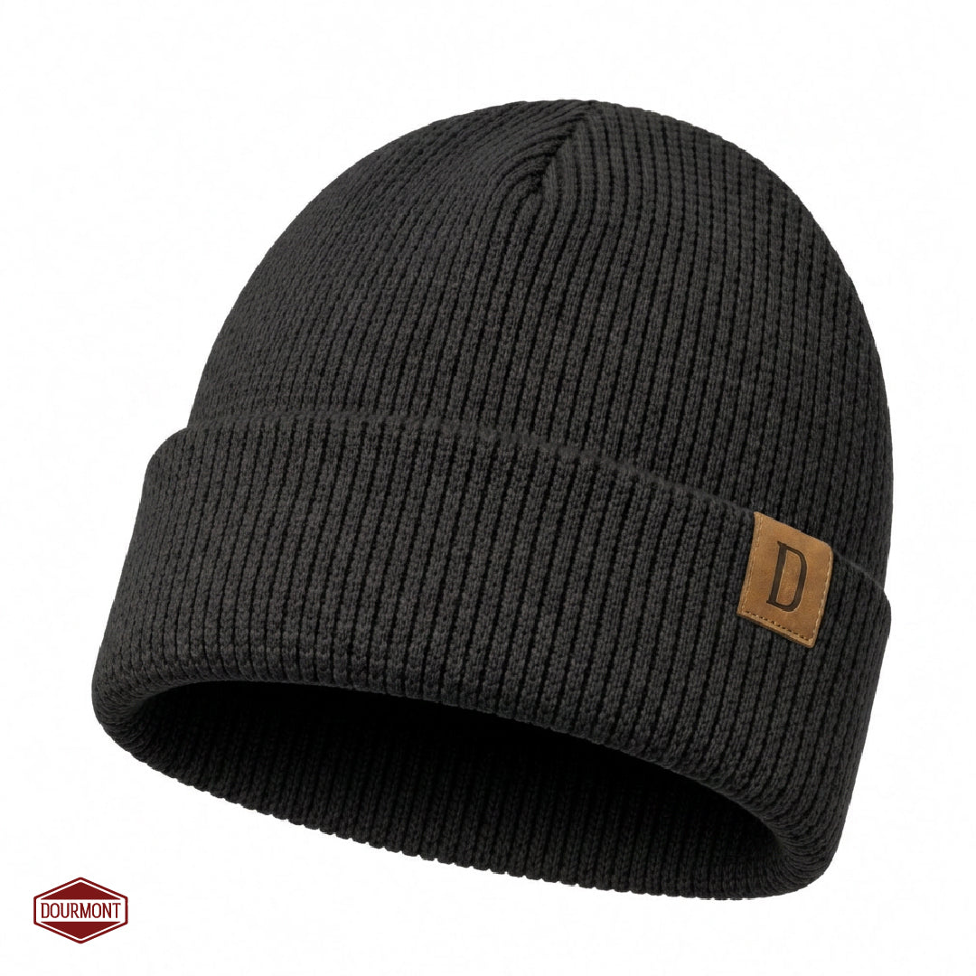 Gorro Beanie Dourmont 100% Lana Merino Negro  1 un