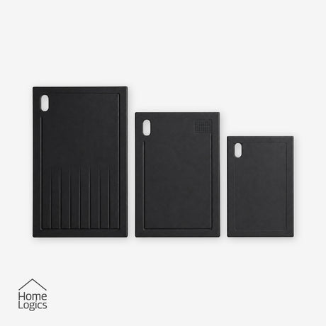 Set 3 Tablas de Cortar Home Logics Charcoal 3 un 1 un